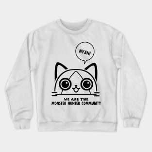 Monster Hunter Cat Crewneck Sweatshirt